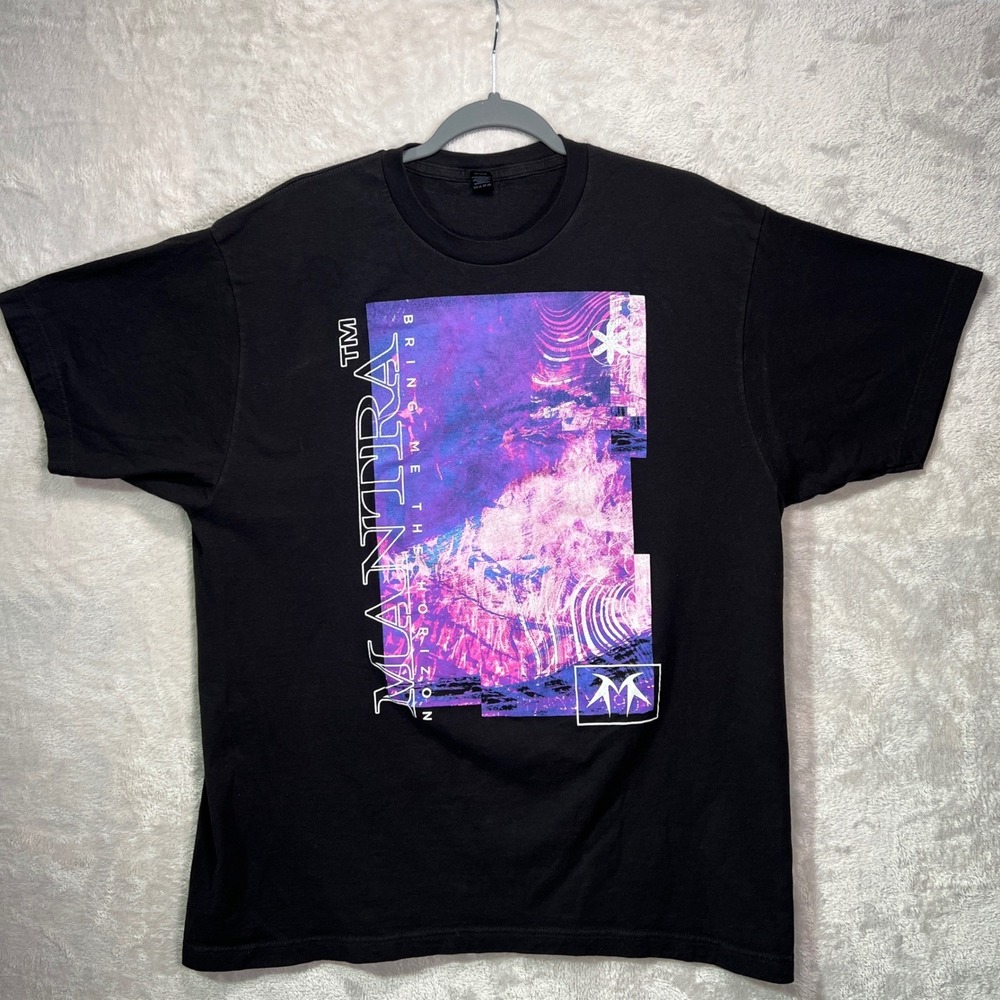Bring‎ Me The Horizon MANTRA Mens XL Black T-shirt 2018-19 BMTH Emo Metalcore